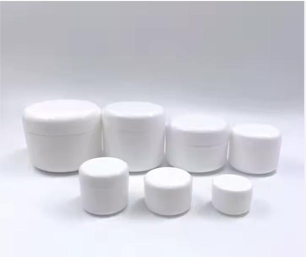 White Cosmetic Cream Jars – Elegant Packaging for Skincare and Beauty Products YZ-110